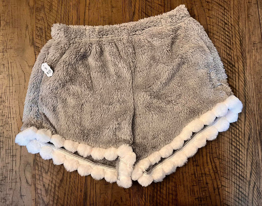 Dot Trim Fuzzy Shorts