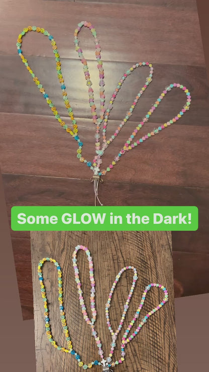 Smiley Face Glow in the Dark Rosary