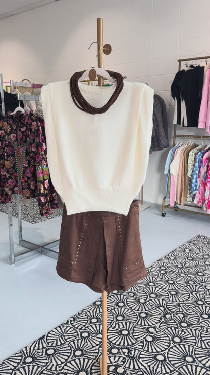 Knit Muscle Sweater Vest