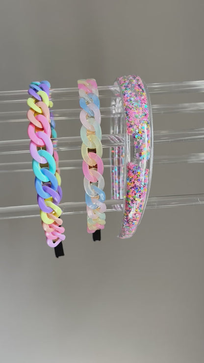 Rainbow Chain headband