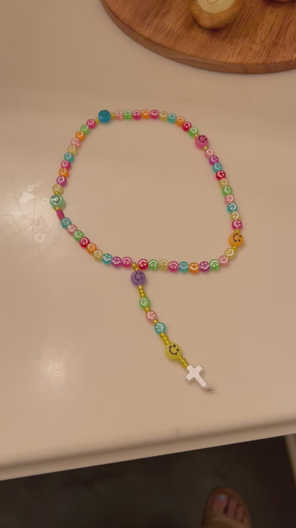 Smiley Face Glow in the Dark Rosary